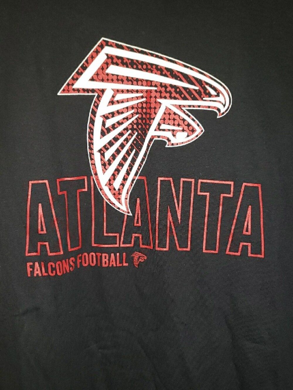 NWOT NFL Atlanta Falcons Black Team Apparel Short Sleeve Tee New